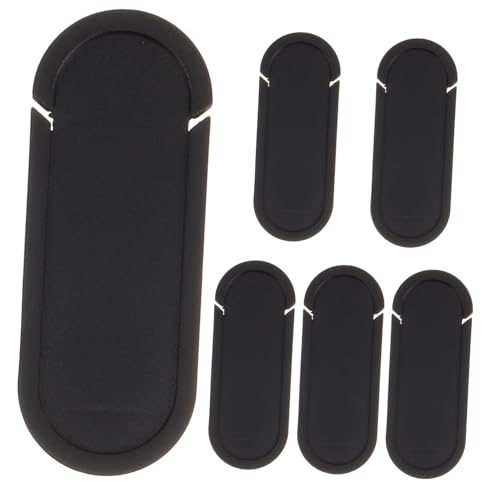 HOMSFOU 6 Stück -Datenschutzabdeckung Handytasche kartenetui Handy staubschutz Laptop - -Cover - Kameraabdeckung für Laptop Abdeckung der Computerkamera Abs Black von HOMSFOU