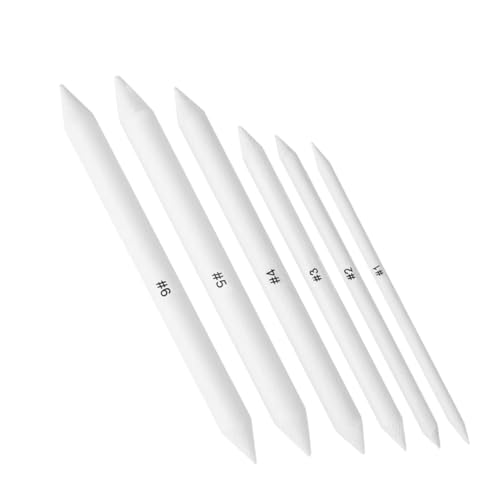HOMSFOU 6 Stück Skizzenpapier Radiergummi Radiergummis Kunststifte Kunst Radiergummi Mischstäbe Zeichenbedarf Ölstifte Bleistift Mixer Kunst Mixing Tools Mischstumpf von HOMSFOU