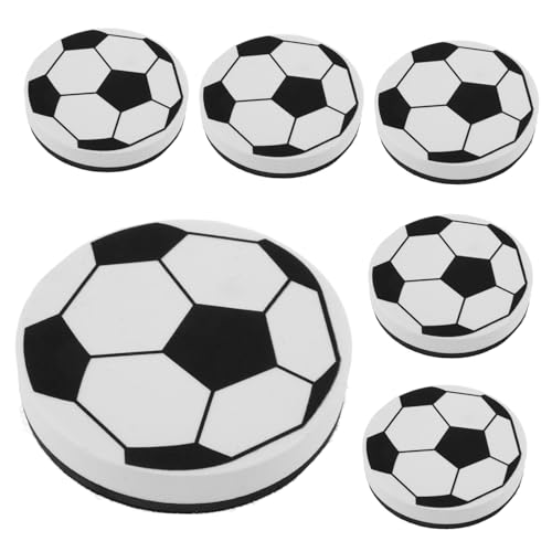 HOMSFOU 6 Stück Whiteboard Radiergummis Für Trockenlöschtafeln Whiteboard Radiergummis Basketball Radiergummi Löschbares Whiteboard Magnetisches Whiteboard Trockenlöschtuch Eva von HOMSFOU