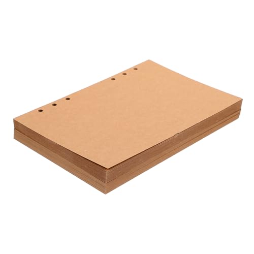 HOMSFOU 60 Blatt Loseblatt-ersatz Notizbuch Binder-nachfüllungen Glattes Nachfüllpapier Papierordner Nachfüllen Notebook -nachfüllung Planerordner Light Brown Kraftpapier HOMSFOU 60 Blatt Loseblatt-ersatz Notizbuch Binder-nachfüllungen Glattes Nachfüllpapier Papierordner Nachfüllen Notebook -nachfüllung Planerordner Light Brown Kraftpapier von HOMSFOU