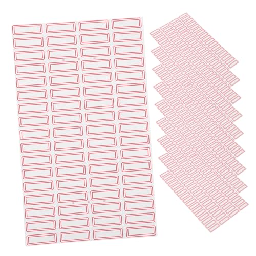 HOMSFOU 68 Blatt Selbstkleber Labelpapier Kleberaufkleber Etiketten für Gläser Konservenbezeichnungen Vinyl Klassifizierungsaufkleber für die Büroaufbewahrung leere Adressetiketten rot HOMSFOU 68 Blatt Selbstkleber Labelpapier Kleberaufkleber Etiketten für Gläser Konservenbezeichnungen Vinyl Klassifizierungsaufkleber für die Büroaufbewahrung leere Adressetiketten rot von HOMSFOU