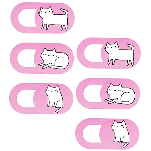 HOMSFOU 6St Kameraabdeckung Webcam Webcam Slider Laptop Shield Slider Stand Ultra Luft Abdeckungen von Datenschutzaufklebern Kameraschutzabdeckung Abs Rosa von HOMSFOU
