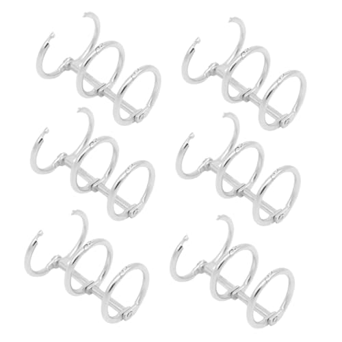 HOMSFOU 6Stücke Metall Binder Ringe für Notizbücher Buchbinder Ringe DIY Scrapbooking Clips Robuste und Langlebige Bindemittel für Zuhause Büro und Schule HOMSFOU 6Stücke Metall Binder Ringe für Notizbücher Buchbinder Ringe DIY Scrapbooking Clips Robuste und Langlebige Bindemittel für Zuhause Büro und Schule von HOMSFOU