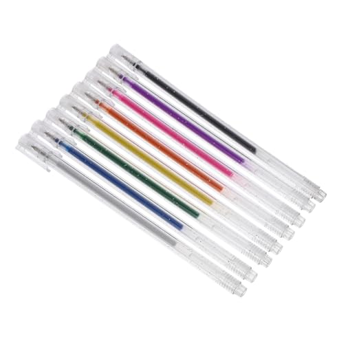 HOMSFOU 8 Stück Gelschreiber Zubehör Praktischer Stift Tintenstift Für Büro Schreibbedarf Glitzerstift Großpackung Professioneller Gelschreiber Glitzergelstift Glitzer Textmarker von HOMSFOU