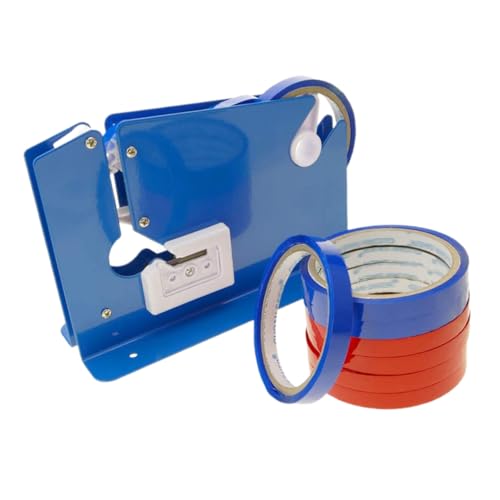 HOMSFOU 9Stücke Klebeband Schneidemaschine mit Beutelversiegelungsgerät für Lebensmittelverpackungen Platzsparend und Rostfreie Klingen für Poly Mailer HOMSFOU 9Stücke Klebeband Schneidemaschine mit Beutelversiegelungsgerät für Lebensmittelverpackungen Platzsparend und Rostfreie Klingen für Poly Mailer von HOMSFOU