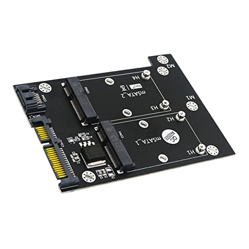 HOMSFOU Adapterplatine msata SSD auf Adapter Mini-Konverter msata ssd-Adapter msata SSD zum konverter Solid State Drives msata-Adapter Computerzubehör Festplatte Kartenleser Rechner Metall von HOMSFOU