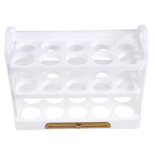 HOMSFOU Aufbewahrungsbox Für Eier Kühlschrank-organizer-behälter Eierbehälter Mit Mehreren Gittern Eierbehälter Für Kühlschränke Eierhalter Weiß Schreibtisch Veranstalter Das Haustier von HOMSFOU