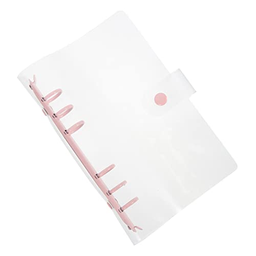 HOMSFOU Bindemappe Mit Sechs Löchern Hülse Knopfverschluss Binder Notebook Shell-notizbuch Nachfüllbarer Ordner Sperren Durchsichtige Gestanzte Pp-tasche Notebooks Pvc Rosa HOMSFOU Bindemappe Mit Sechs Löchern Hülse Knopfverschluss Binder Notebook Shell-notizbuch Nachfüllbarer Ordner Sperren Durchsichtige Gestanzte Pp-tasche Notebooks Pvc Rosa von HOMSFOU