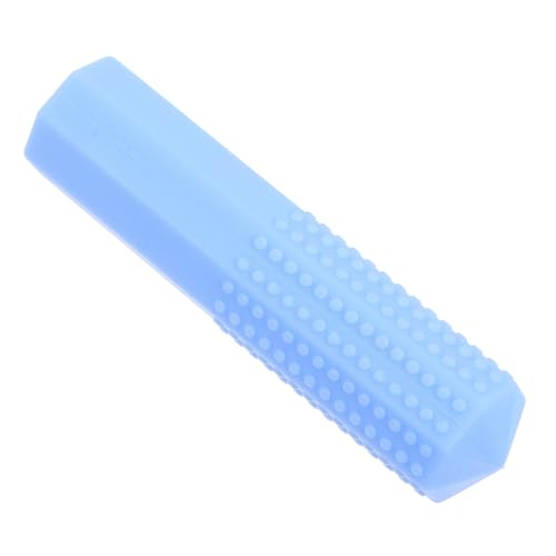 HOMSFOU Bleistiftkappe schreibhilfe Bleistiftaufsatz Silikon Kau für Fokussierung Kaubarer Stiftdeckel Kappenradierer für Bleistifte Bleistiftabdeckungen Kieselgel Blue von HOMSFOU