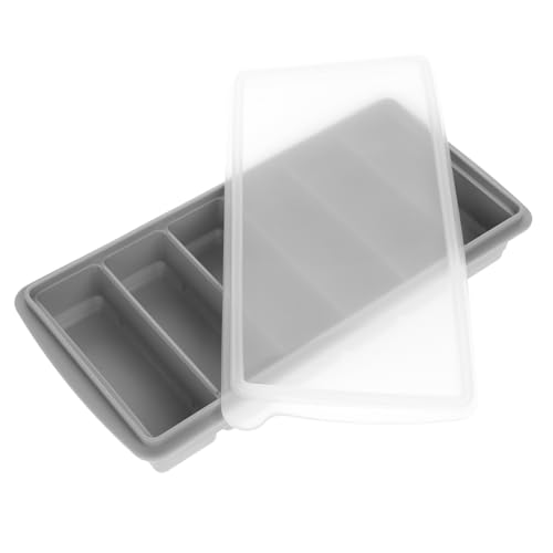 HOMSFOU Box Eiswürfelbereiter Eisstäbchen Formen Lange Eiswürfelform Eiswürfelformen Eiswürfelbereiter Eiswürfelform Eiswürfelherstellungswerkzeug Eiskugelform Dunkelgrau von HOMSFOU