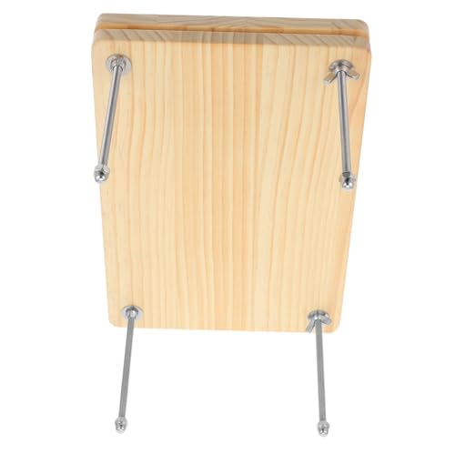 HOMSFOU Buchpresse Herstellung Material Drücken Sie und Buchbinderei Manuelle Papierpresse aus Holz Handgefertigte Buchbindung Bücherpresse Buchpressmaschinen Metall Beige von HOMSFOU