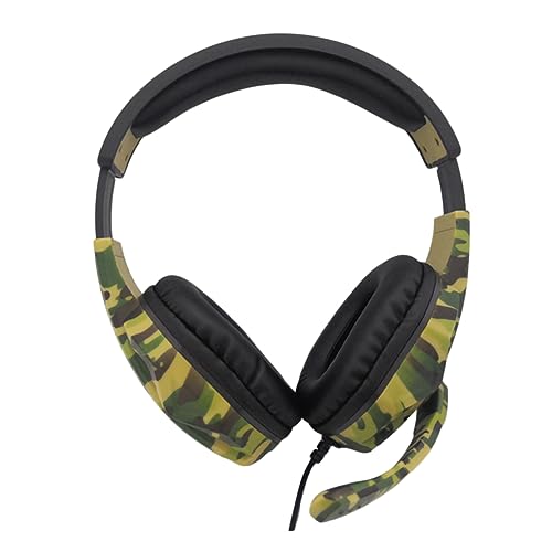 HOMSFOU Spiel-kopfhörer Camouflage-Design Realistischer Omnidirektionales Mikrofon Universelle Passform für Geräte von HOMSFOU