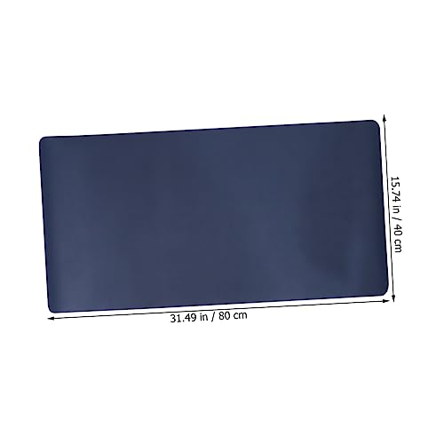 HOMSFOU Großes Mauspad Pu-pad Desktop-mauspad Büromatte Laptop - -pad Laptop-matte Gamer-matte Büroblock Matten Für Computermatte Gaming-mauspad Pu-mauspad Laptop-mauspad Blau von HOMSFOU