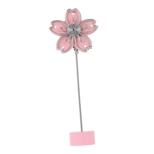 HOMSFOU Grußkartenhalter büromaterial schreibtisch dekoration Blumen Tischnummer Halter Tischkartenhalter mit Blumen Tischdeko mit Foto-Clip Kartenhalter platzieren Bildclips Metall Rosa von HOMSFOU