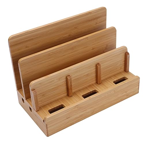 HOMSFOU Handy Steht Tisch Ladestation Für Mehrere Geräte Multi -geräte -ladestation Universal- Leistung Tragbares Ladegerät Kickstand Handy, Mobiltelefon Docking USB Bambus HOMSFOU Handy Steht Tisch Ladestation Für Mehrere Geräte Multi -geräte -ladestation Universal- Leistung Tragbares Ladegerät Kickstand Handy, Mobiltelefon Docking USB Bambus von HOMSFOU