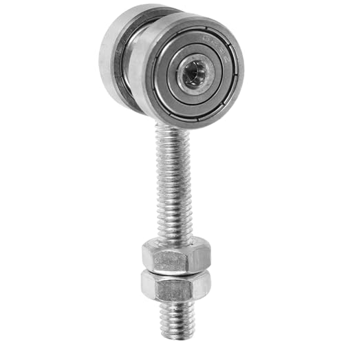 HOMSFOU Hochleistungs-Rollenbaugruppe Doppellager-Schiebetürrolle 50 Kg Tragkraft 8 Mm Schraubenloch Stahl Silber 2 79 X 0 98 X 0 86 Zoll HOMSFOU Hochleistungs-Rollenbaugruppe Doppellager-Schiebetürrolle 50 Kg Tragkraft 8 Mm Schraubenloch Stahl Silber 2 79 X 0 98 X 0 86 Zoll von HOMSFOU