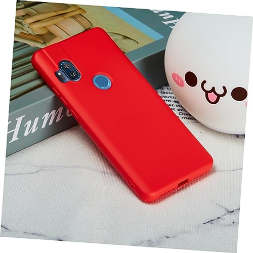 HOMSFOU Hülle Für Handy Handys Hüllen Silikon Handyhülle Handyschale Mit Trageband Rot von HOMSFOU