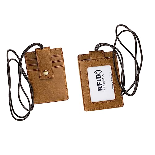 HOMSFOU Id-paket Ausweis Halter Lanyard Schutz Für Namensschilder Hellbraun HOMSFOU Id-paket Ausweis Halter Lanyard Schutz Für Namensschilder Hellbraun von HOMSFOU