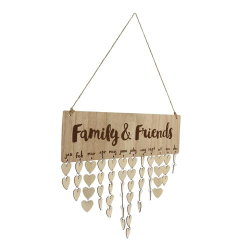 HOMSFOU Kalender-Anhänger Dekorationen dekorativ klein Aufhänger LED Countdown-Wandkalender aus Holz frische Kalender schmücken Geburtstag der Familie Geburtstagsplakette HOMSFOU Kalender-Anhänger Dekorationen dekorativ klein Aufhänger LED Countdown-Wandkalender aus Holz frische Kalender schmücken Geburtstag der Familie Geburtstagsplakette von HOMSFOU