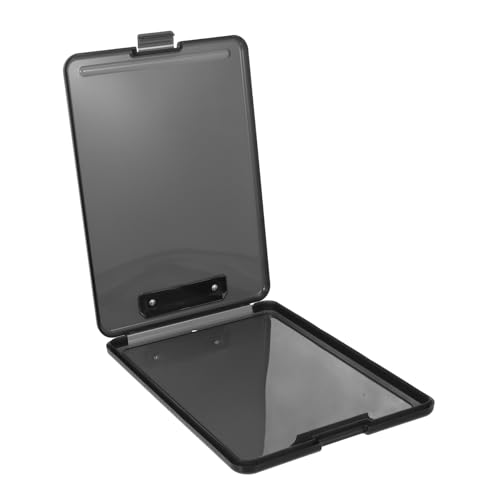 HOMSFOU Klemmbrett Mit Stauraum Faltbarer Aktenordner Aus Robustem Clip Organizer Für Büro Und Schule Design Für Dokumente Und Notizen Transparent von HOMSFOU