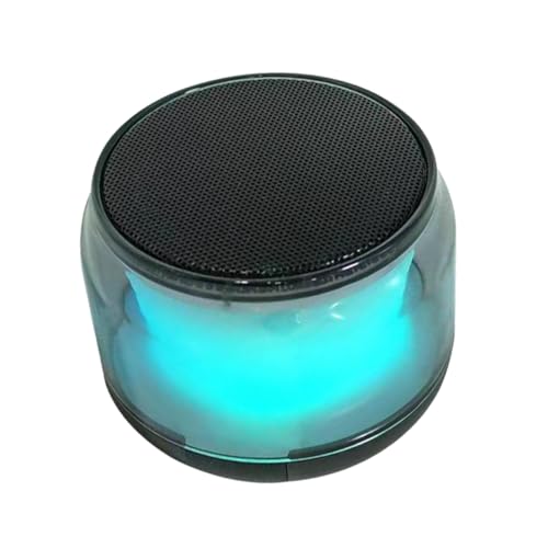 HOMSFOU -Lautsprecher Schreibtischlautsprecher tragbares Nachtlicht Portable Speaker tragbarer Lautsprecher musikboxen LED-Lautsprecher Lautsprecher Nachtlichter Kieselgel Black von HOMSFOU