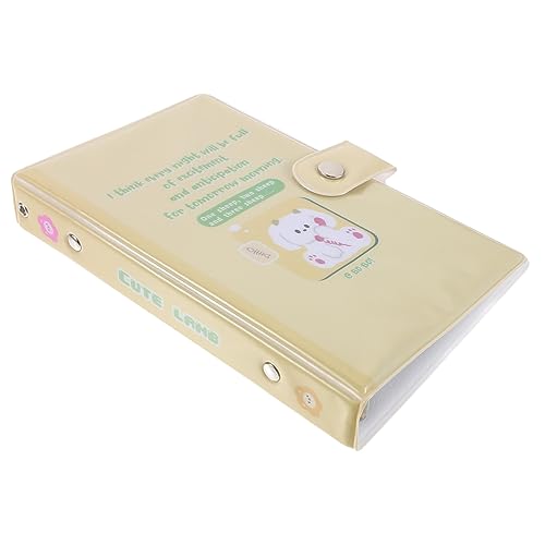 HOMSFOU Losebuchbuch Buchbinder aus Papier Broschüre Abdeckung Dokumentenordner Notizblock wiederverwendbarer Ordnereinband Ordnerhülle zum Selbermachen Plastik Yellow HOMSFOU Losebuchbuch Buchbinder aus Papier Broschüre Abdeckung Dokumentenordner Notizblock wiederverwendbarer Ordnereinband Ordnerhülle zum Selbermachen Plastik Yellow von HOMSFOU