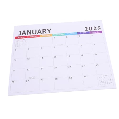 HOMSFOU Magnetischer Monats Kalender Für Kühlschrank Ästhetischer Papierkalender Mit Klaren Schriftarten Für Langfristige Planung Und Küchenorganisation Langlebig von HOMSFOU