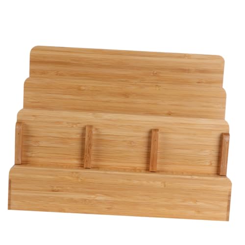 HOMSFOU Mobiler Tablet-Holzständer handyhalter Tablette Telefonzubehör Leistung grau tabletständer Handy ladestation cabelmanagement stativ Tablet Telefon-Dockingstation Handy Steht Bambus von HOMSFOU