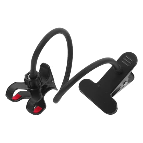 HOMSFOU Mobilfunk -Nachtständer Headboard Tablet Halter Telefonständer für Schreibtisch Einstellbarer Telefonhalter Kopfbrett -Handy -Halterung Handyständer Legierung Black von HOMSFOU