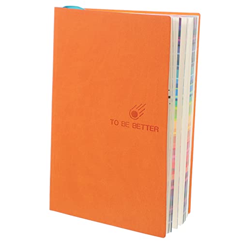 HOMSFOU Notizbuch Multifunktionsnotiz Farbig Regiert Bunt Notizblock Schreibwaren Arbeitsheft Business Notebook Tägliches Journal Notizbücher Für Die Arbeit Orange Papier HOMSFOU Notizbuch Multifunktionsnotiz Farbig Regiert Bunt Notizblock Schreibwaren Arbeitsheft Business Notebook Tägliches Journal Notizbücher Für Die Arbeit Orange Papier von HOMSFOU