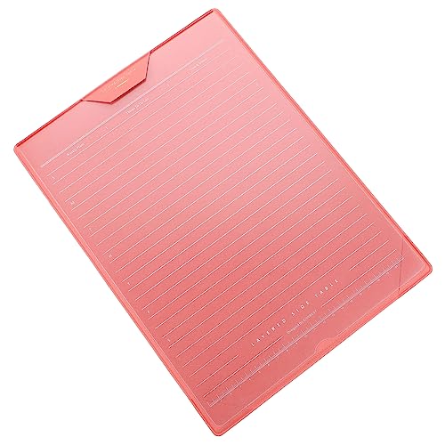 HOMSFOU Office -datei -board Büro Computer Mausmatte Pads Schreibtisch-schreibunterlage Computermatte Für Den Schreibtisch Schreibblock-zwischenablage Polster Für Den Schreibtisch Rosa Pvc von HOMSFOU