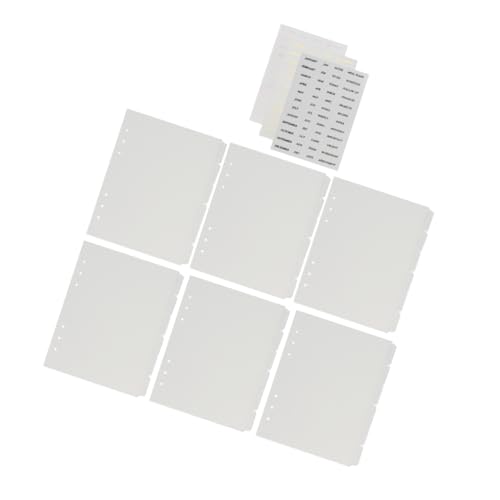 HOMSFOU Ordnerteiler mit Taschen Monatliche Aufkleber Monatliche Sticker Ordner Trennseiten Monatsplaner Aufkleber Hefter mit Trennwänden Ordnertrenner mit Taschen und Laschen Transparent HOMSFOU Ordnerteiler mit Taschen Monatliche Aufkleber Monatliche Sticker Ordner Trennseiten Monatsplaner Aufkleber Hefter mit Trennwänden Ordnertrenner mit Taschen und Laschen Transparent von HOMSFOU