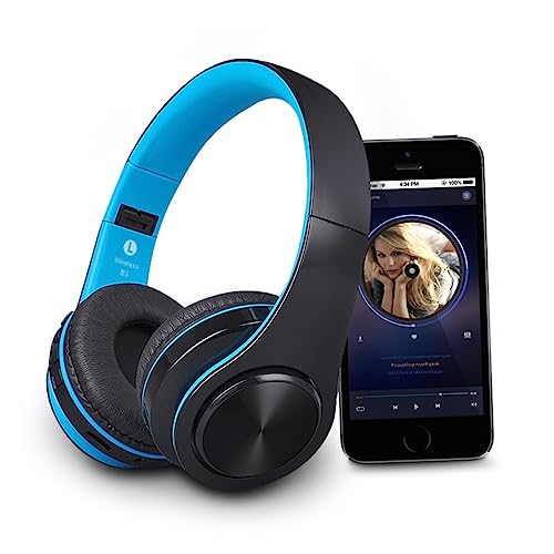 HOMSFOU Over Ear Kopfhörer Faltbare Kopfhörer Mit Slot Fuß Klangqualität Für Smartphones Laptops Schwarz Blau HOMSFOU Over Ear Kopfhörer Faltbare Kopfhörer Mit Slot Fuß Klangqualität Für Smartphones Laptops Schwarz Blau von HOMSFOU