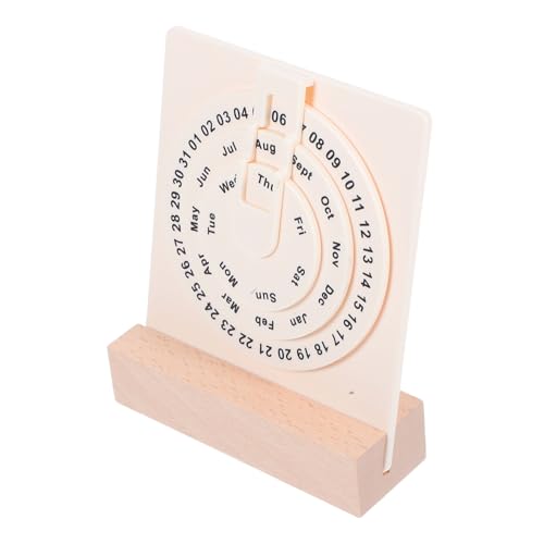 HOMSFOU Perpetual Desk Kalender Süßer Schreibtischkalender Mit Holzblöcken Flip -kalender Mit Halter Für Kreatives Und Langlebiges Zu Hause Und Büro von HOMSFOU