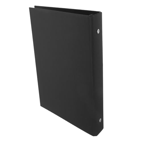 HOMSFOU Rindsleder Ordner Notizblock Hülle Notizblock Hülle Ringbuch Hülle Ringbuch Blindenhülle Ordner Hülle Schutz Für Lose Blätter Ordner Hülle Notizblock Hülle Schwarz Pp von HOMSFOU