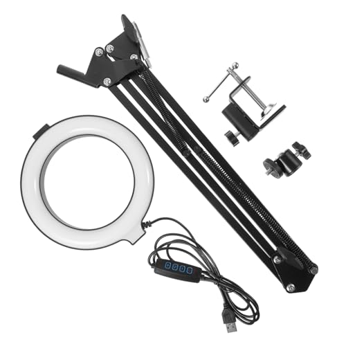 HOMSFOU Schreibtischmontage Ringlicht Tragbarer Selfie Stand mit Flexiblem Arm für Videoaufzeichnungen Einstellbare Höhe für Portrait Produktfotografie HOMSFOU Schreibtischmontage Ringlicht Tragbarer Selfie Stand mit Flexiblem Arm für Videoaufzeichnungen Einstellbare Höhe für Portrait Produktfotografie von HOMSFOU