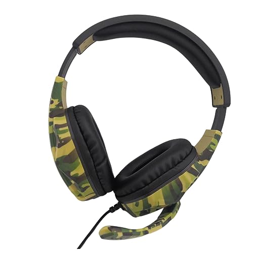 HOMSFOU Spiel Kopfhörer Headsets Kopfhörer Ohrhörer Kopfhörer Tarn Headset Computer Headset Gaming Headset Gamer Headset Grün von HOMSFOU