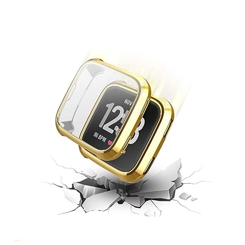 HOMSFOU TPU Uhrengehäuse Goldene Schutzhülle für Fitnesszubehör Stylischer Schutz für Ihre Smartwatch Hochwertige Passform für Einfachen Zugriff HOMSFOU TPU Uhrengehäuse Goldene Schutzhülle für Fitnesszubehör Stylischer Schutz für Ihre Smartwatch Hochwertige Passform für Einfachen Zugriff von HOMSFOU