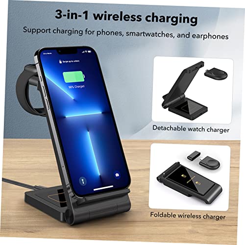 HOMSFOU WLAN Ladestation Faltbares Ladegerät Dock für Smartphones Ohrhörer Kompakte Schnellladung Kompatibel mit Mehreren Geräten Weiß HOMSFOU WLAN Ladestation Faltbares Ladegerät Dock für Smartphones Ohrhörer Kompakte Schnellladung Kompatibel mit Mehreren Geräten Weiß von HOMSFOU