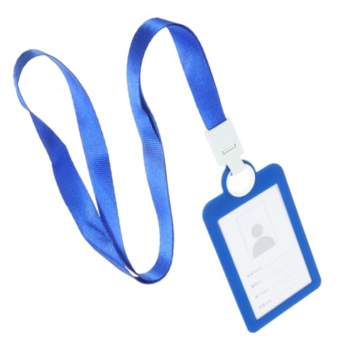 HOMSFOU Weiche Silikonhaube Name Karte Klein Nennen Sie Abzeichenhalter Mit Lanyard Ausweishalter Mit Lanyards Ausweishülle Abzeichen-hülle Polyester Blau HOMSFOU Weiche Silikonhaube Name Karte Klein Nennen Sie Abzeichenhalter Mit Lanyard Ausweishalter Mit Lanyards Ausweishülle Abzeichen-hülle Polyester Blau von HOMSFOU
