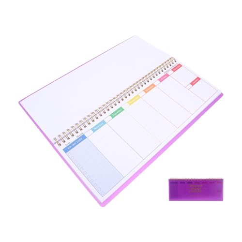 HOMSFOU Wöchentliche Pläne Wochenkalender Wochenplaner Datum todo Notizbilder Das Aufgabenheft leerer Planer Tagesplaner Notizblock Stundenplaner undatiert Papier Violett HOMSFOU Wöchentliche Pläne Wochenkalender Wochenplaner Datum todo Notizbilder Das Aufgabenheft leerer Planer Tagesplaner Notizblock Stundenplaner undatiert Papier Violett von HOMSFOU