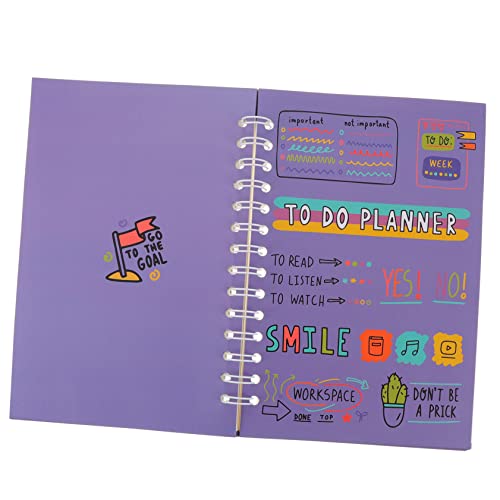 HOMSFOU Zeitplaner Arbeitsheft Studenten Notizblock Zeitplan-Notizbuch Hausaufgabenplaner Spiral- Jahresplan Notizblock Agenda Notebook Täglicher Planer Papier Violett HOMSFOU Zeitplaner Arbeitsheft Studenten Notizblock Zeitplan-Notizbuch Hausaufgabenplaner Spiral- Jahresplan Notizblock Agenda Notebook Täglicher Planer Papier Violett von HOMSFOU