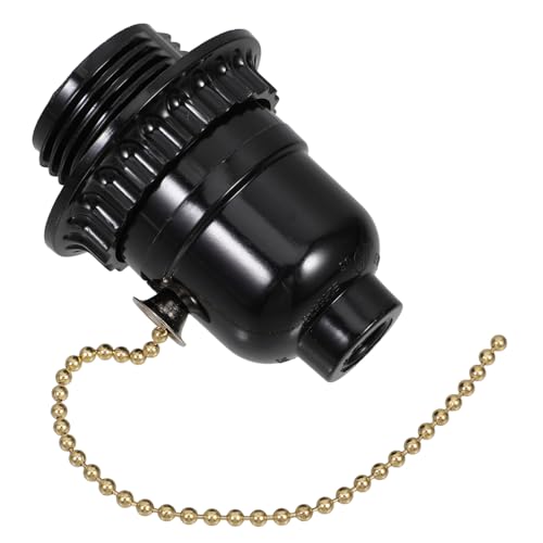 HOMSFOU Zugschalter Lampenfassung Zugkette Lampenfassung Zugkette Leuchte Lampenfassung Mit Zugkette E27 Fassung Deckenleuchtenfassung Deckenleuchte Lampenfassung Abs Schwarz HOMSFOU Zugschalter Lampenfassung Zugkette Lampenfassung Zugkette Leuchte Lampenfassung Mit Zugkette E27 Fassung Deckenleuchtenfassung Deckenleuchte Lampenfassung Abs Schwarz von HOMSFOU