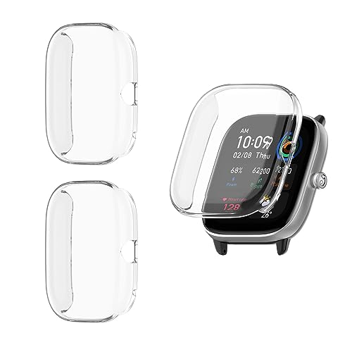 HOMTERN 3er-Pack Schutzhülle für Amazfit GTS4 Mini, weiche TPU-Schale, sturzsicher, kratzfest, flexibel, vollständig abgedeckte Schutzhülle, 3 Stück, transparent HOMTERN 3er-Pack Schutzhülle für Amazfit GTS4 Mini, weiche TPU-Schale, sturzsicher, kratzfest, flexibel, vollständig abgedeckte Schutzhülle, 3 Stück, transparent von HOMTERN