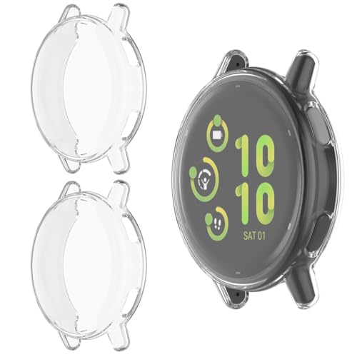 HOMTERN 3er-Pack Schutzhüllen für Garmin Vivoactive 5, flexible TPU-Schutzhülle mit vollständiger Abdeckung, stoßfest, kratzfest, transparent, 3 Stück HOMTERN 3er-Pack Schutzhüllen für Garmin Vivoactive 5, flexible TPU-Schutzhülle mit vollständiger Abdeckung, stoßfest, kratzfest, transparent, 3 Stück von HOMTERN