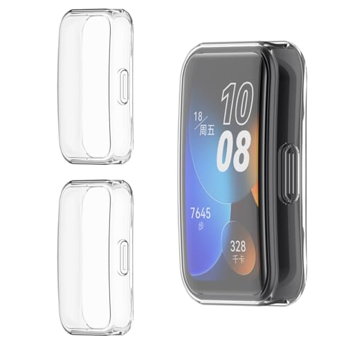 HOMTERN 3er-Pack Schutzhüllen für Huawei Band 10/Band 10 NFC, Band 9/Band 9 NFC, Band 8/Band 8 NFC, flexibles TPU, vollständig abgedeckte Schale, stoßfest, kratzfest, transparent, 3 Stück HOMTERN 3er-Pack Schutzhüllen für Huawei Band 10/Band 10 NFC, Band 9/Band 9 NFC, Band 8/Band 8 NFC, flexibles TPU, vollständig abgedeckte Schale, stoßfest, kratzfest, transparent, 3 Stück von HOMTERN