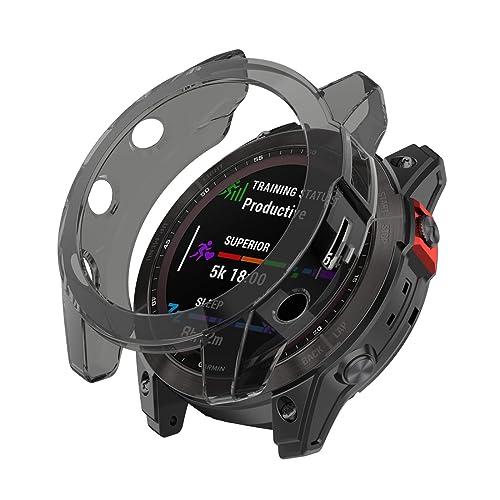 HOMTERN Schutzhülle für Garmin Tactix 7/Fenix 7X/Fenix 7X Solar, weiches TPU, leicht, sturzsicher, kratzfest, flexibler Bildschirm, vollständig bedeckt, 1 Stück, Schwarz HOMTERN Schutzhülle für Garmin Tactix 7/Fenix 7X/Fenix 7X Solar, weiches TPU, leicht, sturzsicher, kratzfest, flexibler Bildschirm, vollständig bedeckt, 1 Stück, Schwarz von HOMTERN