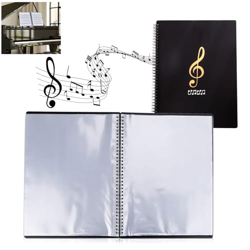 120 Seiten Notenmappe A4: HOMURY Music Sheet Chormappe A4 Notenmappe Wasserdicht Kunststoff 60 Fächer/120 Seiten Präsentationsmappe Notenmappe für Notenblätter Klavier Gitarre Violine 120 Seiten Notenmappe A4: HOMURY Music Sheet Chormappe A4 Notenmappe Wasserdicht Kunststoff 60 Fächer/120 Seiten Präsentationsmappe Notenmappe für Notenblätter Klavier Gitarre Violine von HOMURY