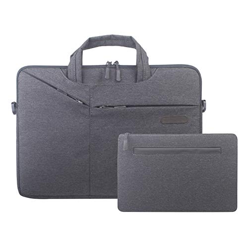 13,3 Zoll MacBook Air/Pro Aktentasche Laptop Handtasche Hülle Tasche,Stoßfeste PC Sleeve für Notebook UltraBook Tablet Dell/HP/Lenovo Schwarz 13.3" von HONGBI