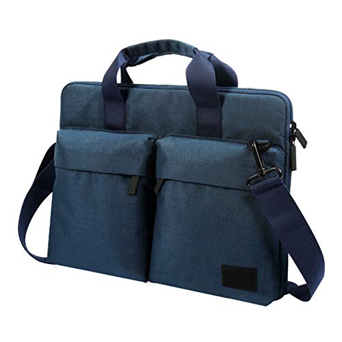 HONGBI 12-15.6 Zoll Laptoptasche Aktentaschen Handtasche Tragetasche Schulter Tasche Notebooktasche Laptop Sleeve Laptop hülle Blau 13.3"(36x3x26.5cm) von HONGBI